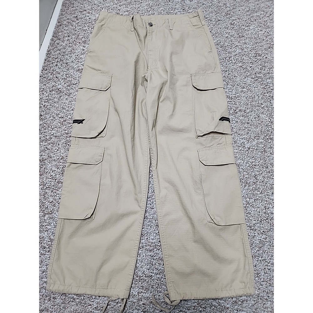 Formula 1 x PacSun 34 Powertrain Ripstop Beige Cargo Pants 34x29 Actual